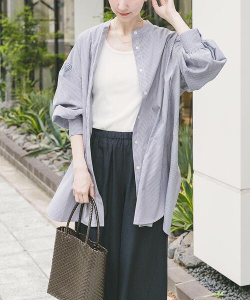 ITEMS URBANRESEARCH(アイテムズ アーバンリサーチ)の「ボイルボリュームチュニック(シャツ/ブラウス・レディース・ブルー系その他/ホワイト/ブラック系その他・FREE)」の13枚目の写真