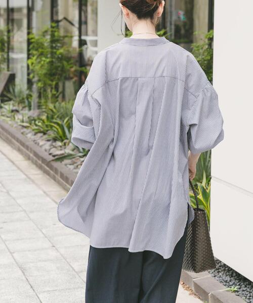 ITEMS URBANRESEARCH(アイテムズ アーバンリサーチ)の「ボイルボリュームチュニック(シャツ/ブラウス・レディース・ブルー系その他/ホワイト/ブラック系その他・FREE)」の14枚目の写真
