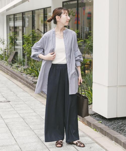 ITEMS URBANRESEARCH(アイテムズ アーバンリサーチ)の「ボイルボリュームチュニック(シャツ/ブラウス・レディース・ブルー系その他/ホワイト/ブラック系その他・FREE)」の15枚目の写真