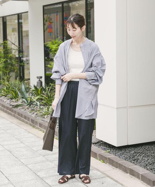 ITEMS URBANRESEARCH(アイテムズ アーバンリサーチ)の「ボイルボリュームチュニック(シャツ/ブラウス・レディース・ブルー系その他/ホワイト/ブラック系その他・FREE)」の16枚目の写真