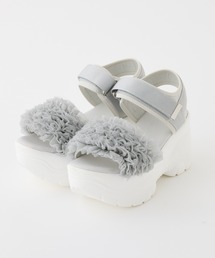 one after another NICE CLAUP | 【tulle collection】チュールフリルサンダル(サンダル)