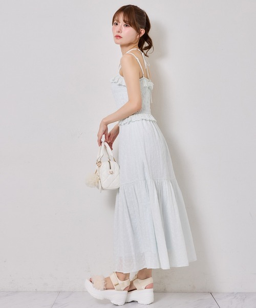 one after another NICE CLAUP（ワンアフターアナザーナイスクラップ）の「【tulle collection】チュールフリルサンダル（サンダル・レディース・アイボリー/ブラック/サックスブルー・S/M/L）」の9枚目の写真