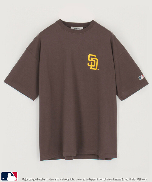 PUBLUX（パブリュクス）の「PUBLUX/パブリュクス ＜機能性素材＞別注MLB タイポグラフィ ロゴTシャツ　限定展開（Tシャツ/カットソー・メンズ・ネイビー/ブラック/ブルー/グレー/オフホワイト/ブラウン・LARGE/MEDIUM/SMALL）」の21枚目の写真