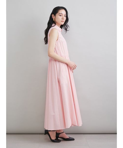 Mila Owen（ミラオーウェン）の「スリーブレスマキシ丈シャツワンピース（ワンピース・レディース・ベージュ/オレンジ/ネイビー・0/1）」の11枚目の写真