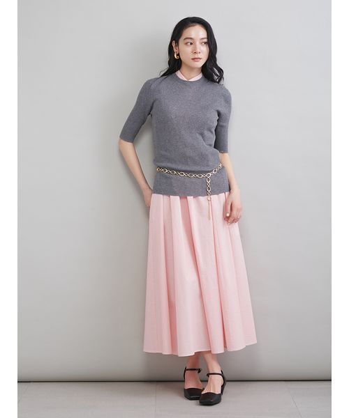 Mila Owen（ミラオーウェン）の「スリーブレスマキシ丈シャツワンピース（ワンピース・レディース・ベージュ/オレンジ/ネイビー・0/1）」の21枚目の写真