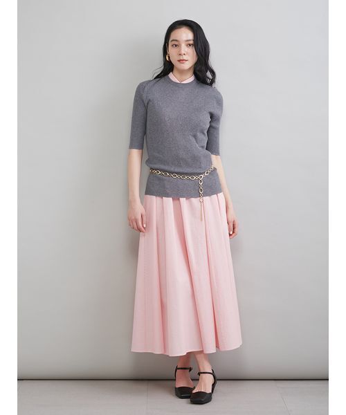 Mila Owen（ミラオーウェン）の「スリーブレスマキシ丈シャツワンピース（ワンピース・レディース・ベージュ/オレンジ/ネイビー・0/1）」の22枚目の写真