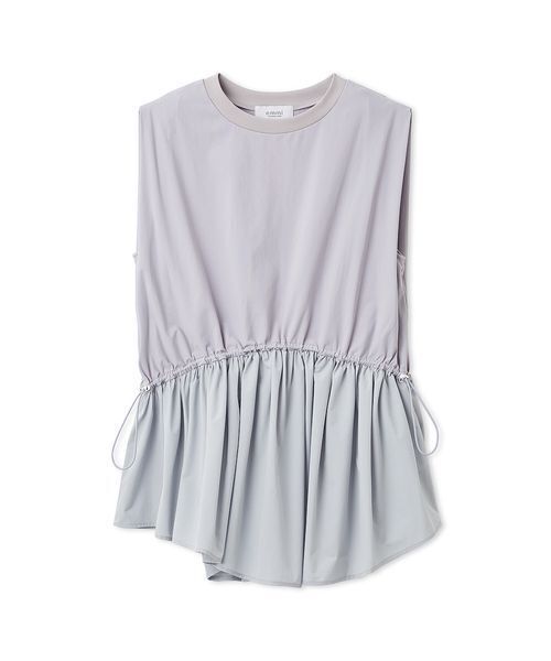 emmi(エミ)の「フレアドッキングカットソー(Tシャツ/カットソー・レディース・ホワイト/ネイビー/ライトブルー・F)」の3枚目の写真
