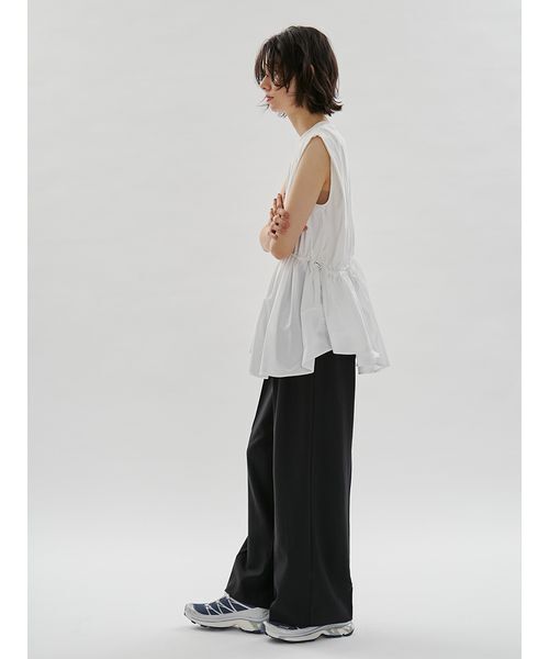 emmi(エミ)の「フレアドッキングカットソー(Tシャツ/カットソー・レディース・ホワイト/ネイビー/ライトブルー・F)」の11枚目の写真