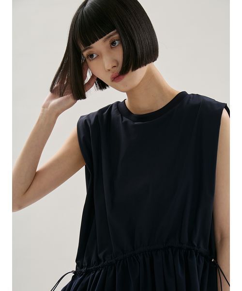 emmi(エミ)の「フレアドッキングカットソー(Tシャツ/カットソー・レディース・ホワイト/ネイビー/ライトブルー・F)」の16枚目の写真
