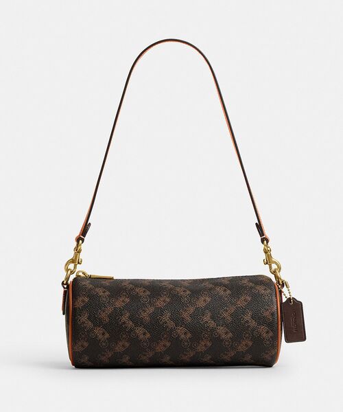 COACH(コーチ)の「バレル バッグ・ホース アンド キャリッジ プリント(ショルダーバッグ・レディース・ブラウン系その他・ONE)」の4枚目の写真