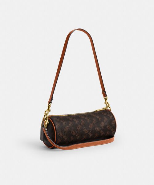 COACH(コーチ)の「バレル バッグ・ホース アンド キャリッジ プリント(ショルダーバッグ・レディース・ブラウン系その他・ONE)」の7枚目の写真