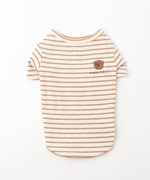 moncheri（モンシェリ）の「ボーダー刺繍Tシャツ【保冷剤対応】（ペットウェア）」