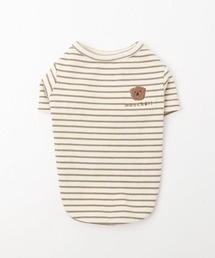 moncheri（モンシェリ）の「ボーダー刺繍Tシャツ【保冷剤対応】（ペットウェア）」