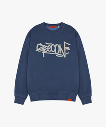 GEECOON（ジークーン）の「タイガーJK ヴィンテージピグメントダイングスウェットシャツ GJK258-111 ブルー（スウェット）」