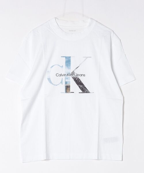 Calvin Klein Jeans(カルヴァンクラインジーンズ)の「Calvin Klein Jeans カルバンクラインジーンズ PHOTO MONOGRAM TEE フォトモノグラムCK半袖Tシャツ(Tシャツ/カットソー・メンズ・ホワイト・XL/M/L)」の3枚目の写真