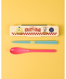 THE BAREFOOT（ベアフット）の「【 Sponge Bob / スポンジ・ボブ 】 音の鳴らない箸・箸箱セット ハシ18cm　SKE（カトラリー）」