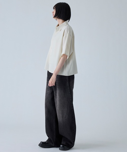 VELNUS(ベルナス)の「【VELNUS】〈Easy Care & UV Protection〉Cropped Short Sleeve Regular Collar Shirt/〈イージーケア・UVカット〉クロップドショートスリーブレギュラーカラーシャツ(シャツ/ブラウス・メンズ・ネイビー/ナチュラル・S/M/L)」の18枚目の写真