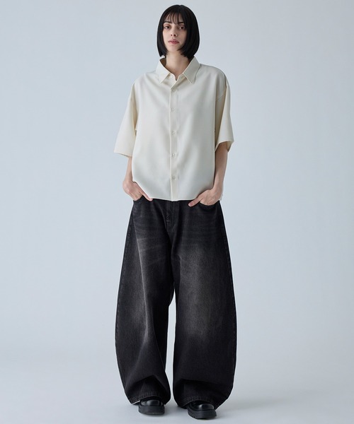 VELNUS(ベルナス)の「【VELNUS】〈Easy Care & UV Protection〉Cropped Short Sleeve Regular Collar Shirt/〈イージーケア・UVカット〉クロップドショートスリーブレギュラーカラーシャツ(シャツ/ブラウス・メンズ・ネイビー/ナチュラル・S/M/L)」の19枚目の写真
