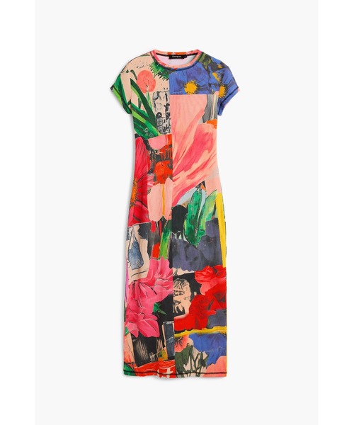 Desigual（デシグアル）の「アートコラージュワンピース（ワンピース・レディース・レッド・S/XL/M/L/XS）」の3枚目の写真