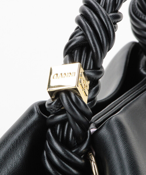 GANNI（ガニー）の「GANNI/ガニー Ganni Bou Bag Small / A5241 / 2WAY ハンドルバッグ / ショルダーバッグ（ショルダーバッグ・レディース・ブラック・ONE SIZE）」の9枚目の写真