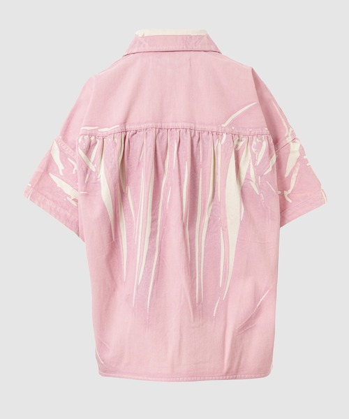 MARNI（マルニ）の「COLOR PRINTED DENIM / 半袖シャツ（シャツ/ブラウス・レディース・ピンク・36(S)）」の2枚目の写真