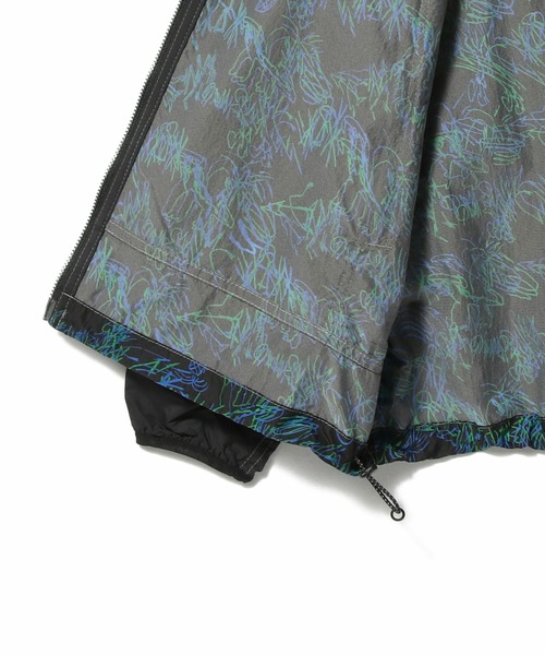 and wander(アンドワンダー)の「and wander / printed wind jacket(ブルゾン・レディース・ブラック・MEDIUM)」の3枚目の写真