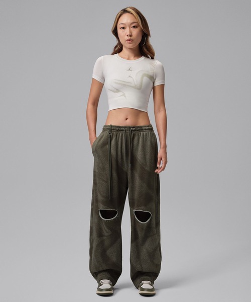 JORDAN BRAND(ジョーダンブランド)の「JORDAN BRAND AS WMNS J FLC BAGGY PNT WJDN APLA / ジョーダン ブランド ウィメンズ ジョーダン フリース バギー パンツ / NIKE【SP】(その他パンツ・レディース・オフホワイト/カーキ・S/M/L)」の13枚目の写真