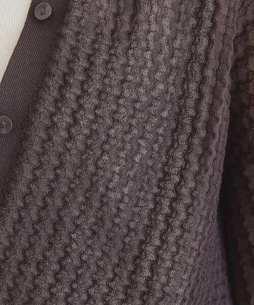 AMERICAN HOLIC(アメリカンホリック)の「【前後2WAY】透かし編みニットカーディガン(カーディガン/ボレロ・レディース・ブラック/ブラウン/レッド/ネイビー・L/M)」の12枚目の写真