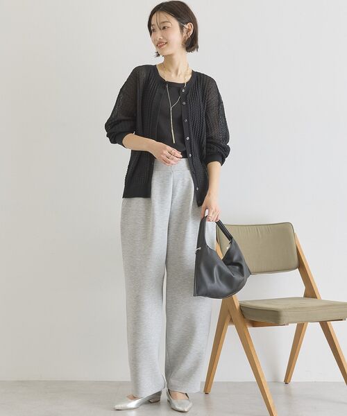 AMERICAN HOLIC(アメリカンホリック)の「【前後2WAY】透かし編みニットカーディガン(カーディガン/ボレロ・レディース・ブラック/ブラウン/レッド/ネイビー・L/M)」の18枚目の写真