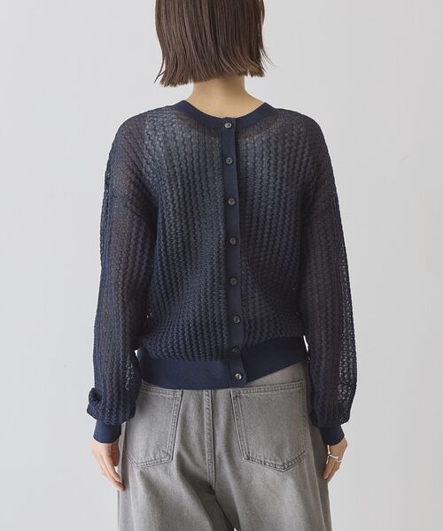 AMERICAN HOLIC(アメリカンホリック)の「【前後2WAY】透かし編みニットカーディガン(カーディガン/ボレロ・レディース・ブラック/ブラウン/レッド/ネイビー・L/M)」の20枚目の写真