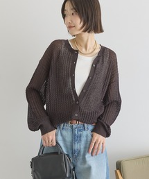 AMERICAN HOLIC | 【前後2WAY】透かし編みニットカーディガン(カーディガン/ボレロ)