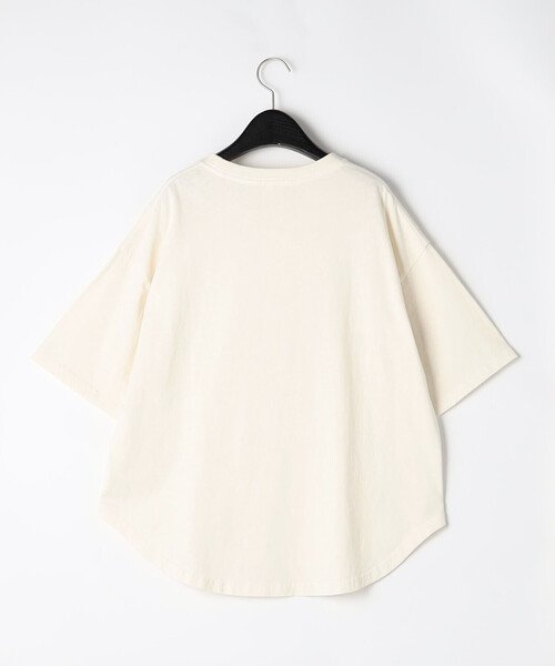 ONIGIRI（オニギリ）の「ピグメント加工 Ｔシャツ（Tシャツ/カットソー・レディース・オフホワイト/ブラウン・FREE）」の7枚目の写真