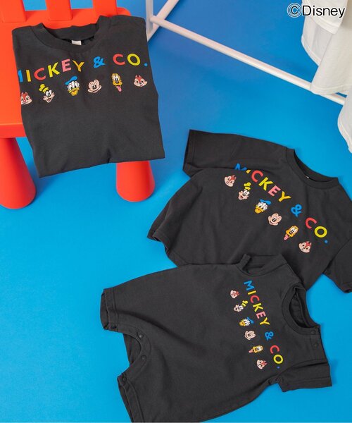 Disney(ディズニー)の「【リンク】【ディズニー】ミッキー&フレンズ/大人Tシャツ(Tシャツ/カットソー・レディース・チャコール/オフホワイト・LARGE/MEDIUM)」の3枚目の写真
