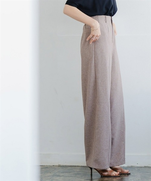 Maison INNESS（メゾンアイネス）の「リネンライクセンターシーム入ワイドパンツ（その他パンツ・レディース・ブラウン/ダークネイビー・5L/4L/3L/LL/L/M/S）」の11枚目の写真