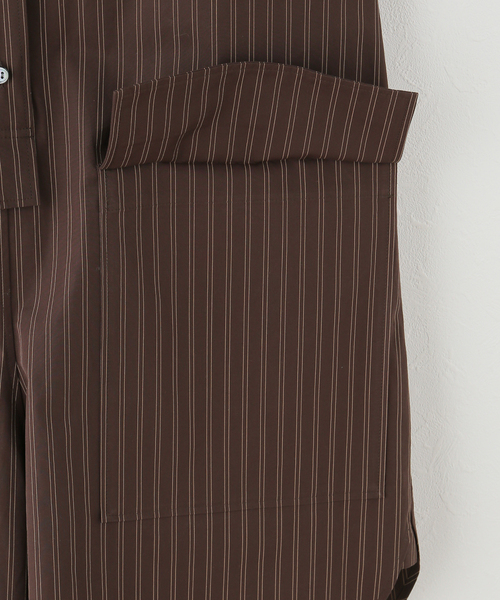 IENA（イエナ）の「venit/ヴェニット STRIPED TYPEWRITER ワンピース VEE5620A（ワンピース・レディース・ブラウン・FREE）」の5枚目の写真