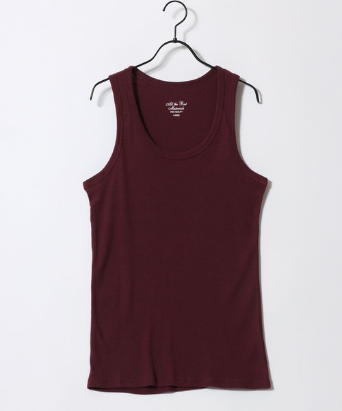 SITRY（シトリー）の「Teleco Tank Top/テレコ タンクトップ ノースリーブ（タンクトップ・メンズ・モカ/グレー/ライム/ライトピンク/チャコール/ブルー/バーガンディー/ブラック/インディゴブルー/オフホワイト/レッド/オリーブ/オレンジ/ターコイズブルー/ブラウン/ネイビー/イエロー/パープル・M/L/LL）」の17枚目の写真