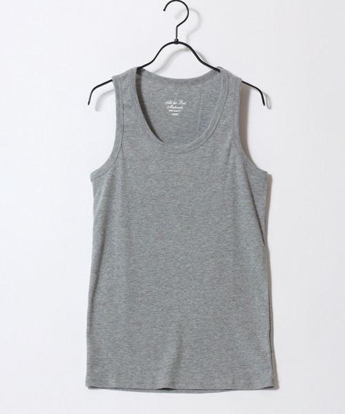 SITRY（シトリー）の「Teleco Tank Top/テレコ タンクトップ ノースリーブ（タンクトップ・メンズ・モカ/グレー/ライム/ライトピンク/チャコール/ブルー/バーガンディー/ブラック/インディゴブルー/オフホワイト/レッド/オリーブ/オレンジ/ターコイズブルー/ブラウン/ネイビー/イエロー/パープル・M/L/LL）」の3枚目の写真