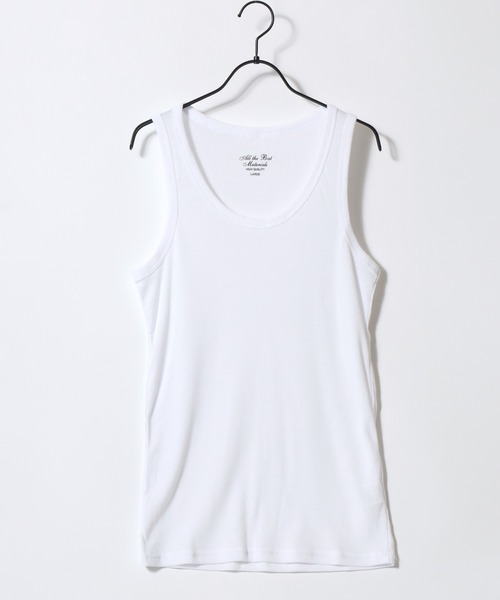 SITRY（シトリー）の「Teleco Tank Top/テレコ タンクトップ ノースリーブ（タンクトップ・メンズ・モカ/グレー/ライム/ライトピンク/チャコール/ブルー/バーガンディー/ブラック/インディゴブルー/オフホワイト/レッド/オリーブ/オレンジ/ターコイズブルー/ブラウン/ネイビー/イエロー/パープル・M/L/LL）」の2枚目の写真