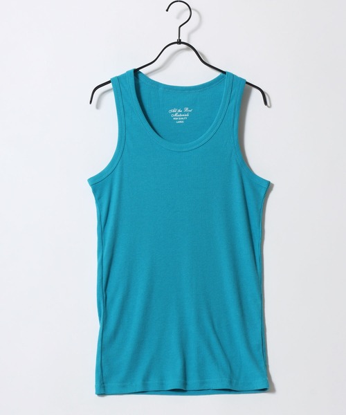 SITRY（シトリー）の「Teleco Tank Top/テレコ タンクトップ ノースリーブ（タンクトップ・メンズ・モカ/グレー/ライム/ライトピンク/チャコール/ブルー/バーガンディー/ブラック/インディゴブルー/オフホワイト/レッド/オリーブ/オレンジ/ターコイズブルー/ブラウン/ネイビー/イエロー/パープル・M/L/LL）」の10枚目の写真