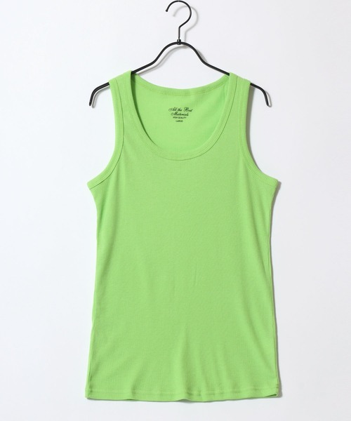 SITRY（シトリー）の「Teleco Tank Top/テレコ タンクトップ ノースリーブ（タンクトップ・メンズ・モカ/グレー/ライム/ライトピンク/チャコール/ブルー/バーガンディー/ブラック/インディゴブルー/オフホワイト/レッド/オリーブ/オレンジ/ターコイズブルー/ブラウン/ネイビー/イエロー/パープル・M/L/LL）」の8枚目の写真