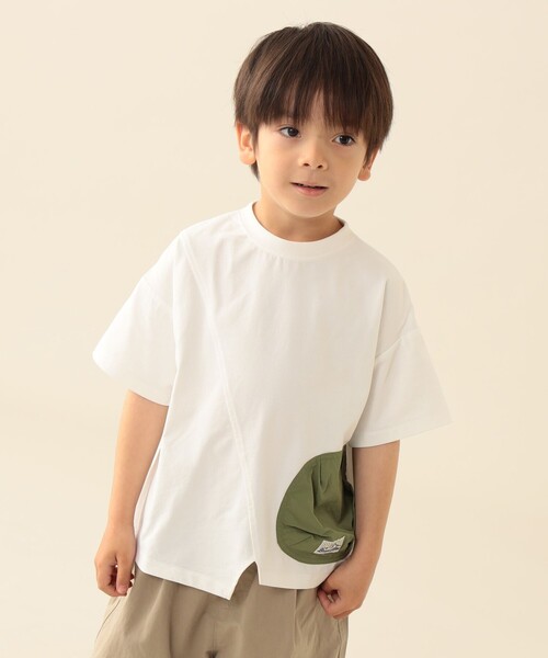 BEAMS mini(ビームスミニ)の「クイック ドライ Tシャツ 2026SS (90~150cm) 子供服 夏物 外遊び 速乾(Tシャツ/カットソー・キッズ・オフホワイト/ブルー系その他4・120/90/100/110/140/150/130)」の6枚目の写真