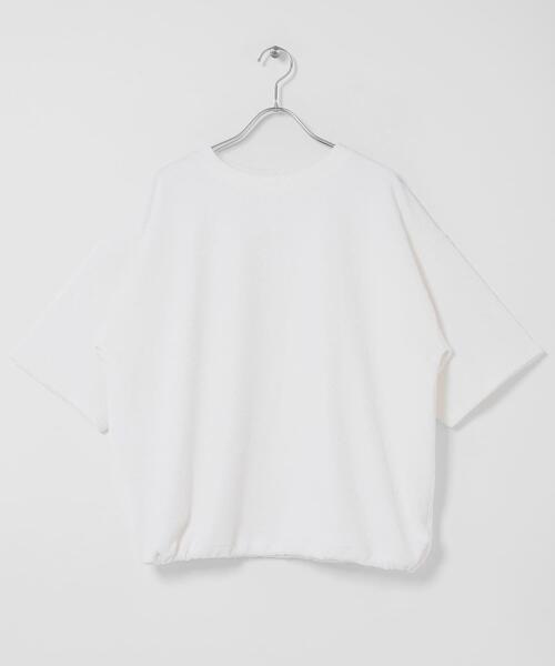URBAN RESEARCH Sonny Label(アーバンリサーチサニーレーベル)の「カットジャガードドロスト五分袖プルオーバー(Tシャツ/カットソー・レディース・グレー系その他/ブラック/オフホワイト・FREE)」の11枚目の写真
