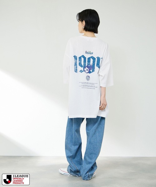 Mac-House(マックハウス)の「J.LEAGUE 【水戸ホーリーホック /MITO HOLLYHOCK】サポーターズデザインTシャツ/Jリーグ(Tシャツ/カットソー・メンズ・チャコールグレー/ホワイト・M/L)」の6枚目の写真