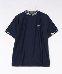 LUXE R GOLF（ラグジュ ゴルフ）の「(RM)【LUXE R GOLF】ストレッチ スムース ロゴ ハイネック Tシャツ（Tシャツ/カットソー）」