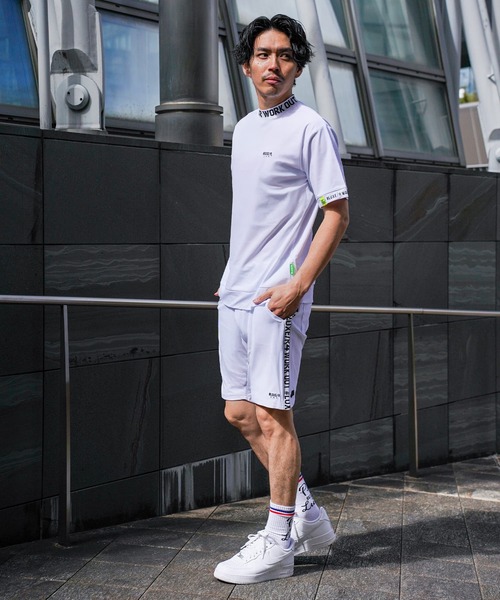 LUXE/R GOLF(ラグジュ ゴルフ)の「(RM)【LUXE/R GOLF】ストレッチ スムース ロゴ ハイネック Tシャツ(Tシャツ/カットソー・メンズ・ネイビー/ホワイト/チャコールグレー/ブラック・X-LARGE/LARGE/MEDIUM)」の6枚目の写真