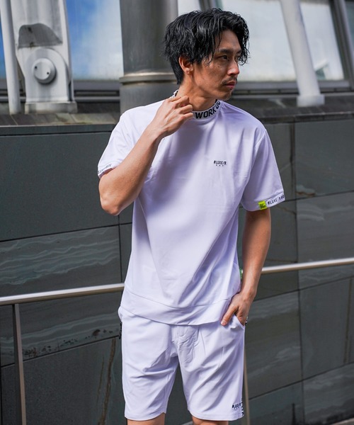 LUXE/R GOLF(ラグジュ ゴルフ)の「(RM)【LUXE/R GOLF】ストレッチ スムース ロゴ ハイネック Tシャツ(Tシャツ/カットソー・メンズ・ネイビー/ホワイト/チャコールグレー/ブラック・X-LARGE/LARGE/MEDIUM)」の11枚目の写真