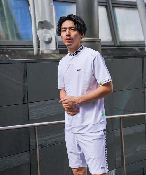 LUXE/R GOLF(ラグジュ ゴルフ)の「(RM)【LUXE/R GOLF】ストレッチ スムース ロゴ ハイネック Tシャツ(Tシャツ/カットソー・メンズ・ネイビー/ホワイト/チャコールグレー/ブラック・X-LARGE/LARGE/MEDIUM)」の12枚目の写真