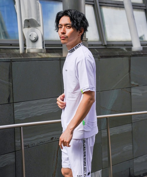 LUXE/R GOLF(ラグジュ ゴルフ)の「(RM)【LUXE/R GOLF】ストレッチ スムース ロゴ ハイネック Tシャツ(Tシャツ/カットソー・メンズ・ネイビー/ホワイト/チャコールグレー/ブラック・X-LARGE/LARGE/MEDIUM)」の13枚目の写真