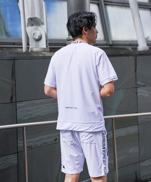 LUXE/R GOLF(ラグジュ ゴルフ)の「(RM)【LUXE/R GOLF】ストレッチ スムース ロゴ ハイネック Tシャツ(Tシャツ/カットソー・メンズ・ネイビー/ホワイト/チャコールグレー/ブラック・X-LARGE/LARGE/MEDIUM)」の14枚目の写真