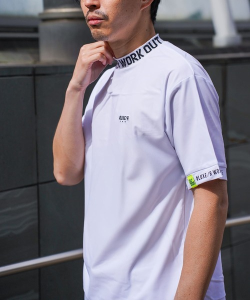 LUXE/R GOLF(ラグジュ ゴルフ)の「(RM)【LUXE/R GOLF】ストレッチ スムース ロゴ ハイネック Tシャツ(Tシャツ/カットソー・メンズ・ネイビー/ホワイト/チャコールグレー/ブラック・X-LARGE/LARGE/MEDIUM)」の18枚目の写真